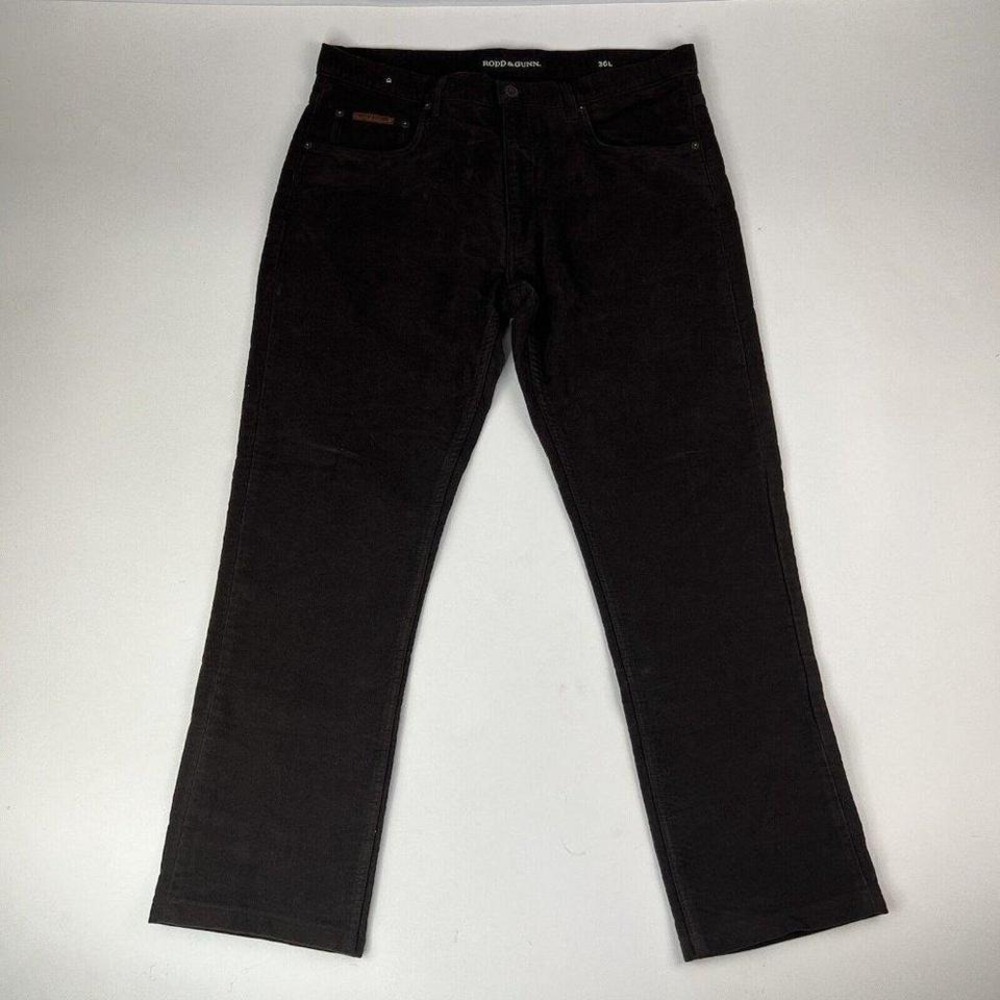 Rodd & Gunn Brown Thick Twill Cotton Woven Italy 5 Pocket Jeans Mens Size 36X31